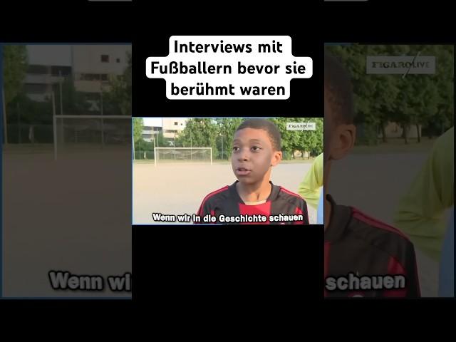 Interviews mit Fussballern bevor sie berühmt waren (Short-Version) #neymar #mbappe #füllkrug #reus