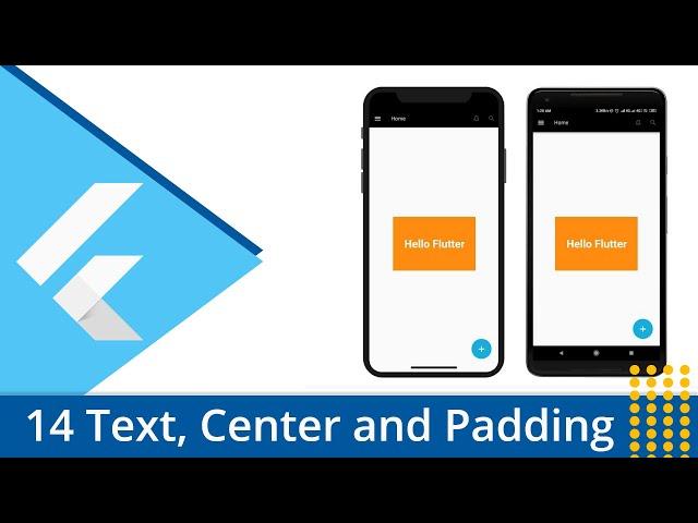 Flutter Tutorial - 14 Text, Center and Padding Widget