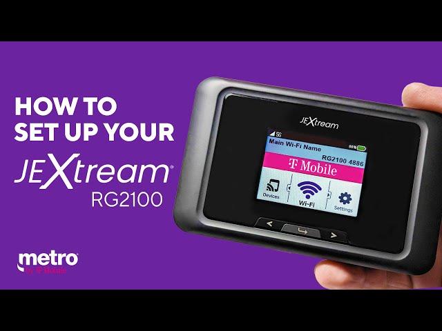 JEXtream® RG2100 5G Mobile Hotspot Unboxing and Setup | Metro by T-Mobile