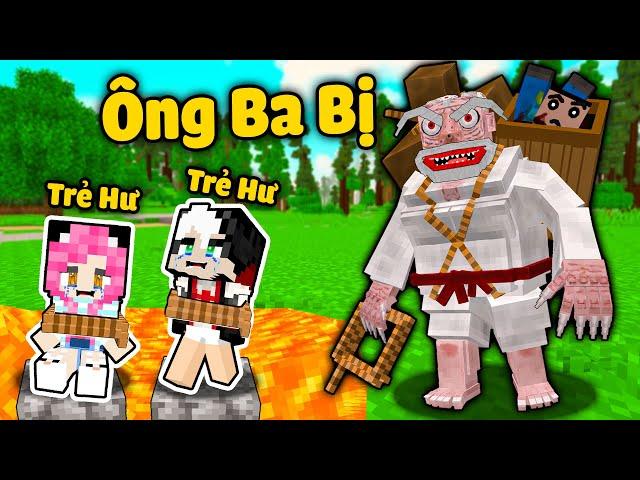 MỀU BẤT NGỜ PHÁT HIỆN REDHOOD BỊ ÔNG BA BỊ BẮT CÓC TRONG MINECRAFT*MỀU TRỐN KHỎI NHÀ TRẺ KINH DỊ