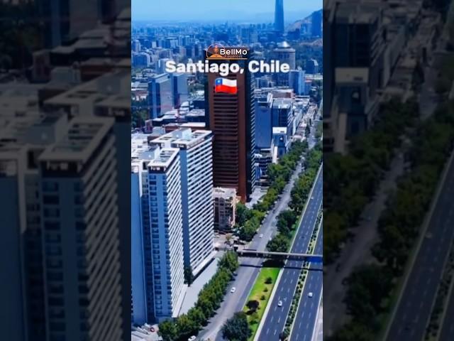 Santiago de Chile  la ciudad más hermosa de sur América #santiagodechile #chile #chilelindo