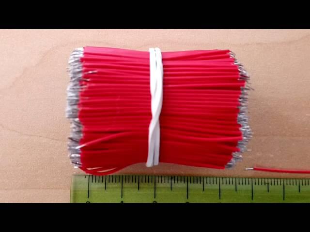 1000PCS 100mm Double Tinning Conductors-RED - Gearbest.com