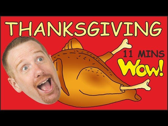 Thanksgiving Baby in the Family + MORE | English Short Stories for Kids | Steve and Maggie | Wow TV