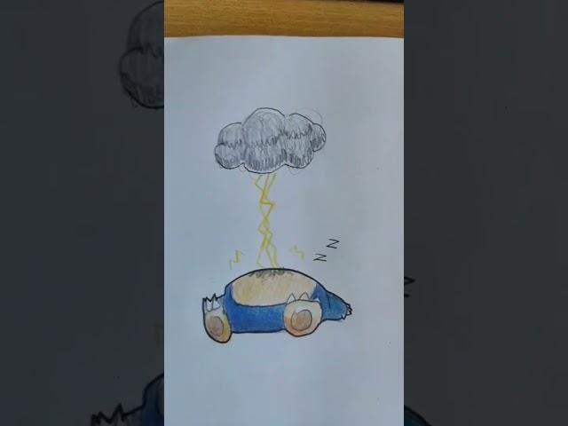 Snorlax  #pokemon #drawing #snorlaxsleeping