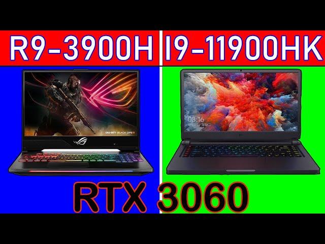 Ryzen 9-3900H Vs I9-11900K  || 12 Game benchmark in 4K
