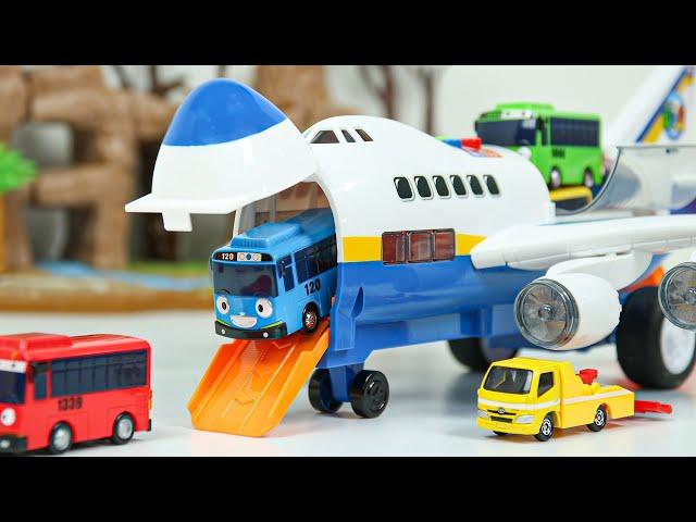 타요 카고 비행기 장난감으로 자동차를 싣고가요 Tayo Cargo Airplane and Mini TayoBus Toy