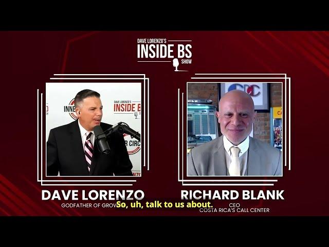 Inside BS Show special guest Richard Blank. CEO of Costa Rica's Call Center.
