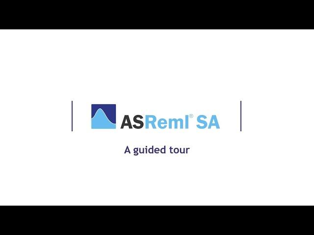 A guided tour of ASReml SA