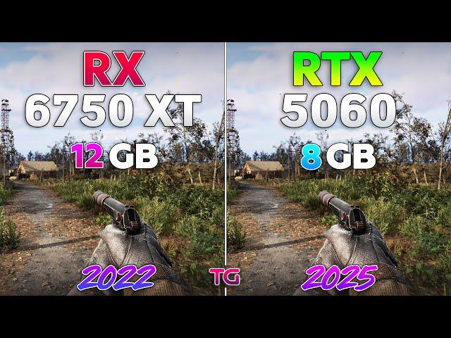 RTX 5060 vs RX 6750 XT - Test in 10 Games