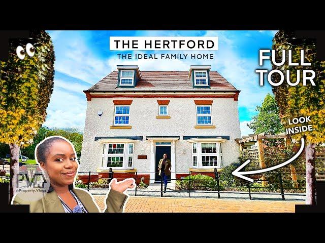 HOUSE TOUR INSIDE a GORGEOUS  4Bed New Home Touring The Hertford David Wilson Homes | Property Tour