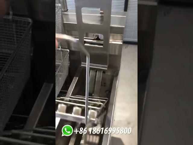 Auto-lift basket open deep fryer. Frymaster design. China factory. #fryer #frymaster #deepfryer