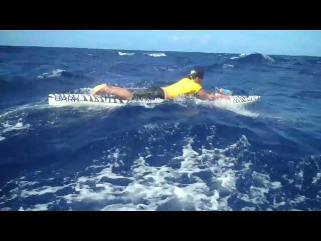 Eric Abbott's 2011 Molokai to Oahu paddleboard race crossing