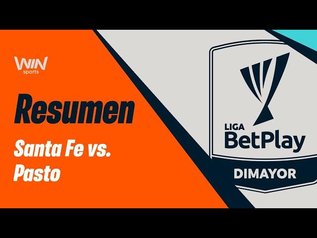 Santa Fe vs. Pasto (resumen y goles) | Liga BetPlay 2024-2 | Cuadrangulares - Fecha 4