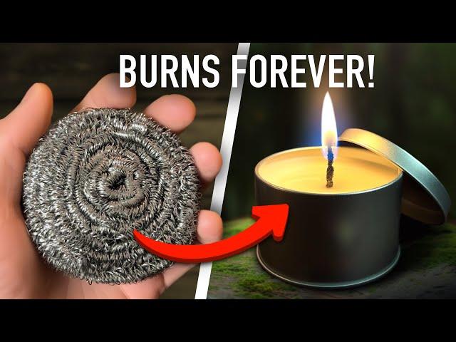 How To Make an INFINITE CANDLE Wick – Burns Forever!