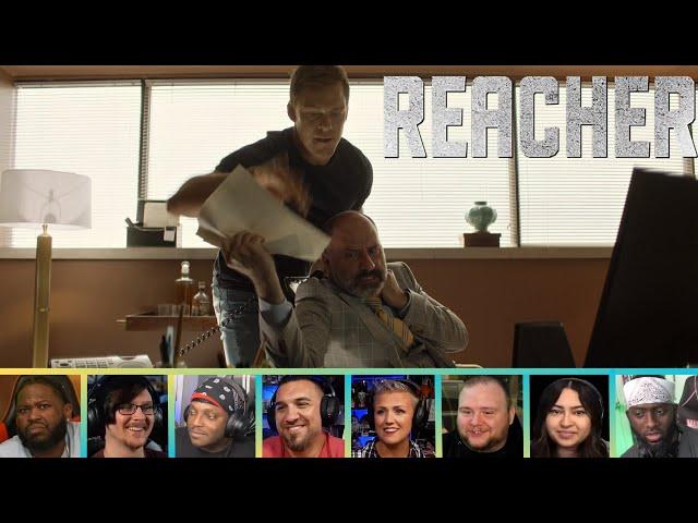 Reactors Reacting to "I'LL END YOUR LIFE WITH ONE PHONE" | Reacher 1x3 "Spoonful"