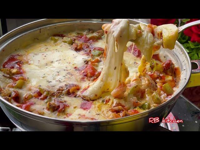 প্যানে তৈরি বেক্ড পাস্তা || Baked Pasta without Oven || Pan Baked Pasta no Oven Recipe |Pasta Recipe