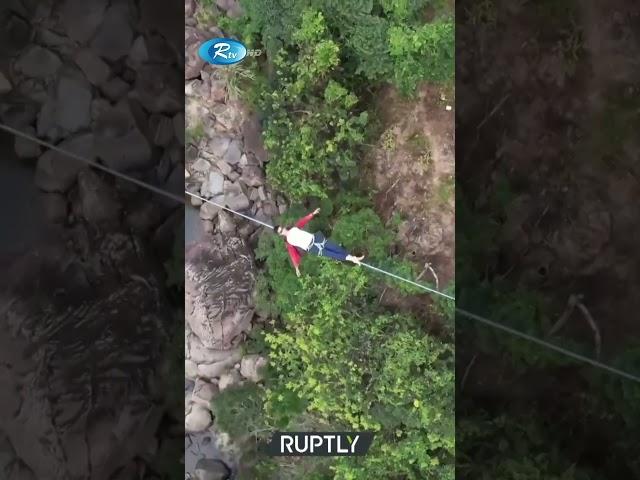 সুস্থ থাকতে সাহসিকতার বিকল্প নেই !  #Bravery #Slacklining