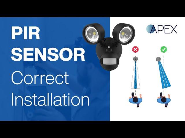  How to install a spotlight with PIR sensor correctly 