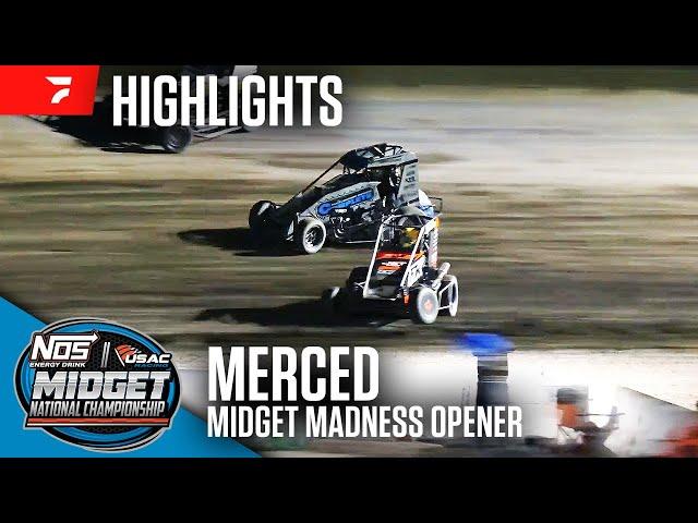 USAC Midget Madness Opener at Merced Speedway 11/24/24 | Highlights