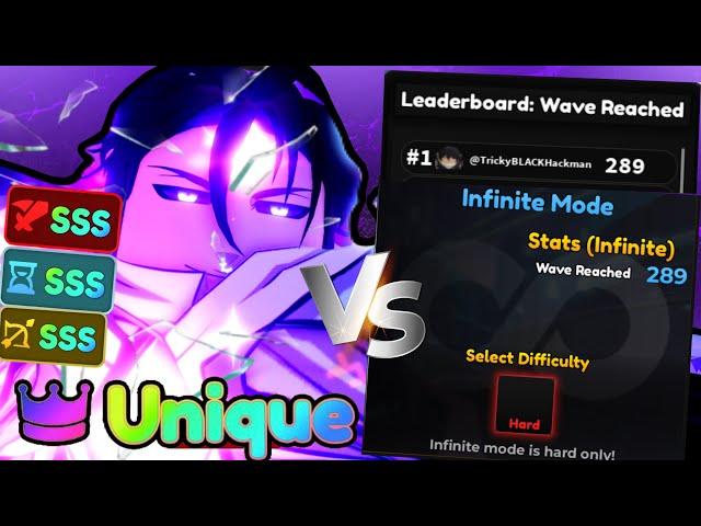 Unique Aizen (Transcended) Vs Infinite Mode How Far Can He Make It?! | Anime Adventures