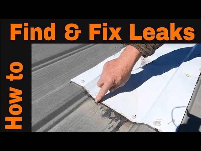 How to Find and Fix Leaks on a  Metal Roof