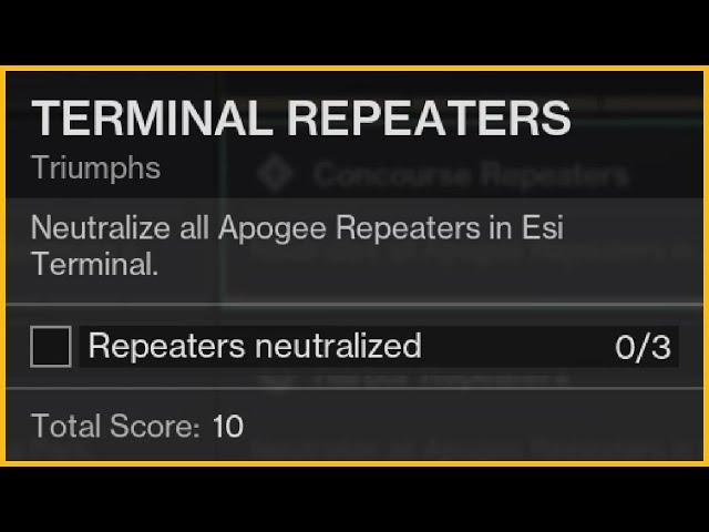 Destiny 2 - Lightfall: Terminal Repeaters Triumph Guide
