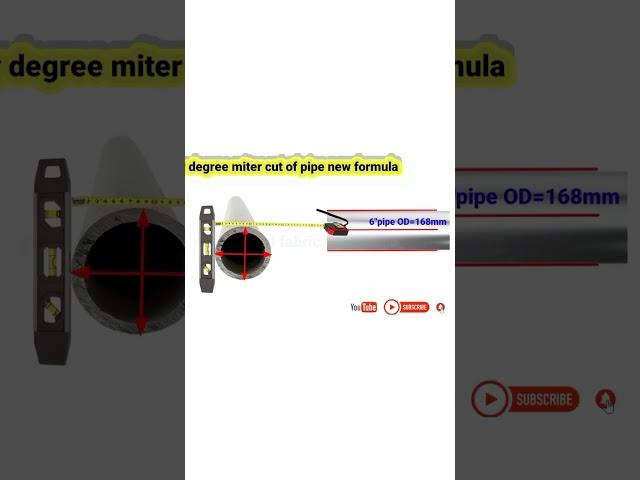 Degree cut pipe formula