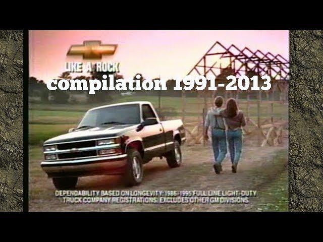 Chevy Silverado Commercial like a rock compilation 1991-2013