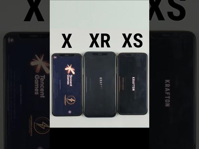 iPhone X vs XR vs XS PUBG TEST in 2022 After iOS 15.4.1 #Shorts #PUBG #PubgTest