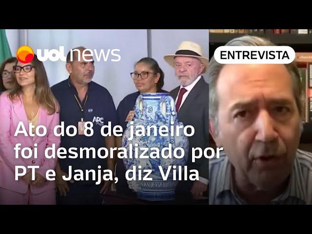 Marco Antonio Villa diz que PT e Janja desmoralizaram atos do 8 de janeiro: 'É equívoco, lamentável'