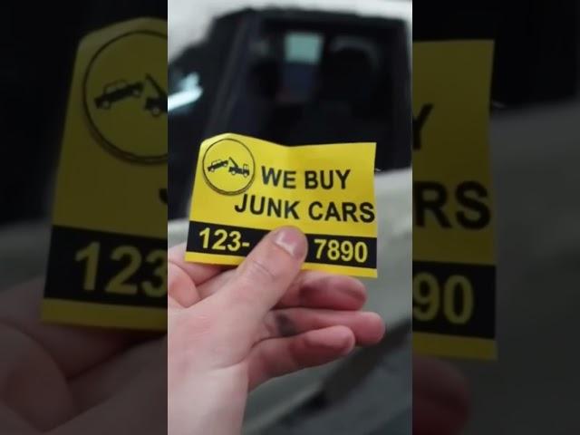 We buy junk cars 