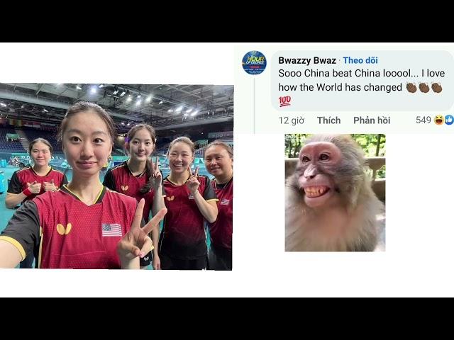 COMMENTS funny: The gold winning USA table tennis team that beat China ..  美国梦!