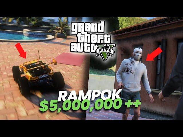 MISI EPIC PERAMPOKAN PAKE MOBIL MONSTER MINI - GTA 5 MOD