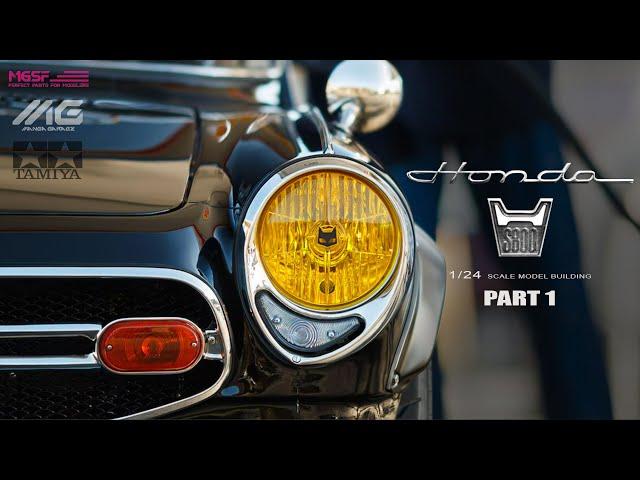 #01 Honda S800 | Restomod build | Tamiya | 1/24 | Scale Model Building | ASMR |