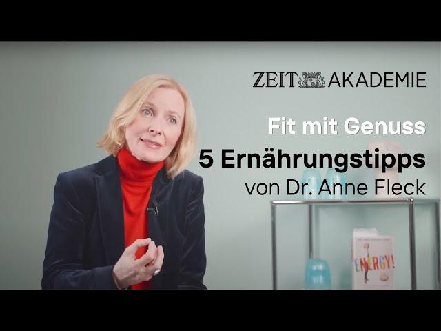 Gesunde Ernährung mit Genuss | 5 Tipps von Dr. Anne Fleck