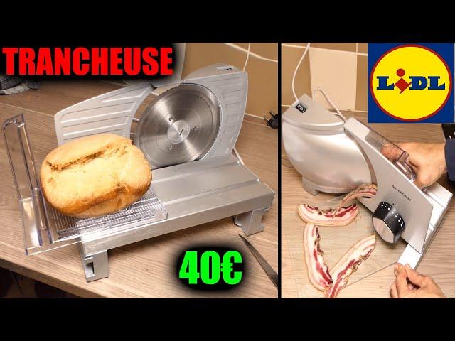 LIDL trancheuse électrique Silvercrest SAS 120 C1 LIDL pain jambon fromage charcuterie saucisson