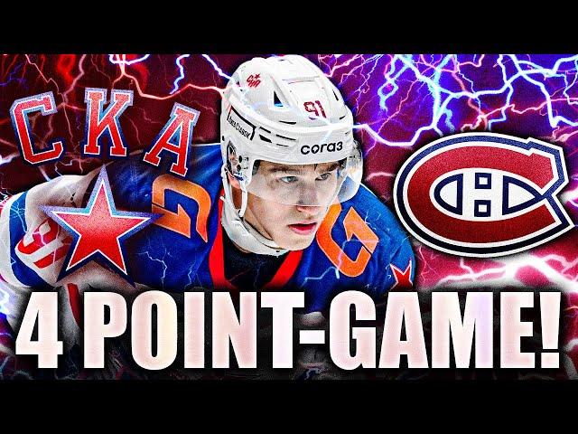 IVAN DEMIDOV IS FINALLY HERE: 4-POINT GAME HIGHLIGHTS (Montreal Canadiens Prospects)