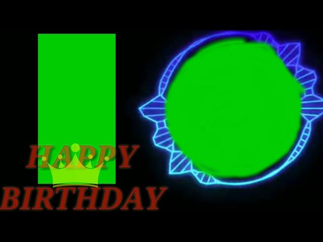 Happy birthday background green screen video||black screen video template effect