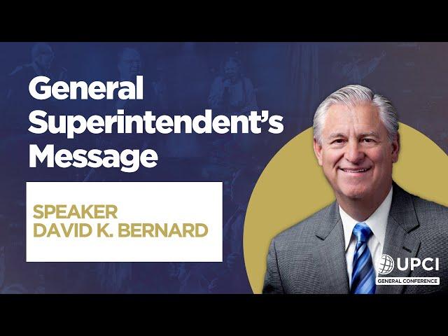 General Superintendent's Service | #UPCIGC24