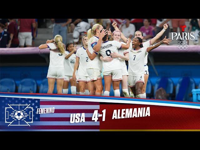 Highlights & Goles: USA vs Alemania 4-1 | Juegos Olímpicos París 2024 | Telemundo Deportes