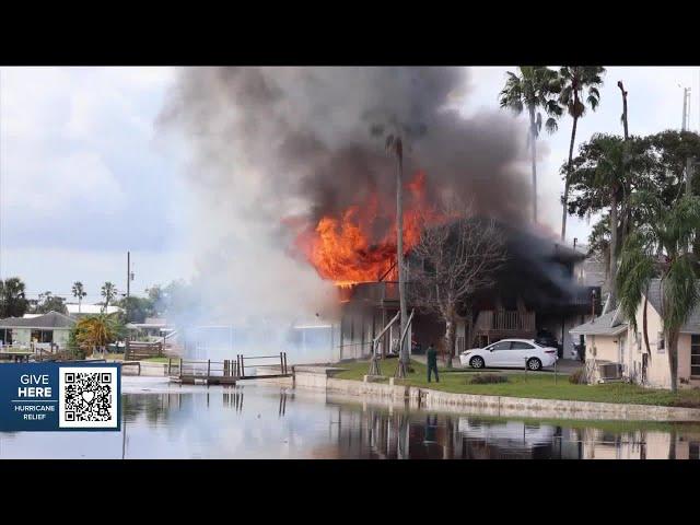 'Welcome to the apocalypse': Home burns as Pasco County neighborhood recovers from flooding