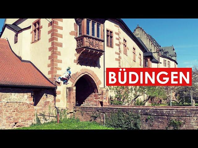 Tour of the historic old town of Buedingen with medieval castle / Germany