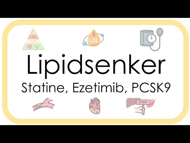 Lipidsenker – Pharmakologie (Statine, Ezetimib, PCSK9, Dyslipidämie, Familiäre Hypercholesterinämie)