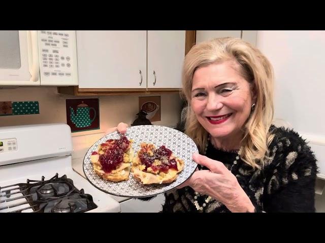 Seniors Jobless Poor? Day After Thanksgiving Feast-Turkey Sandwich Special-Fruit Jello-Relish Tray!