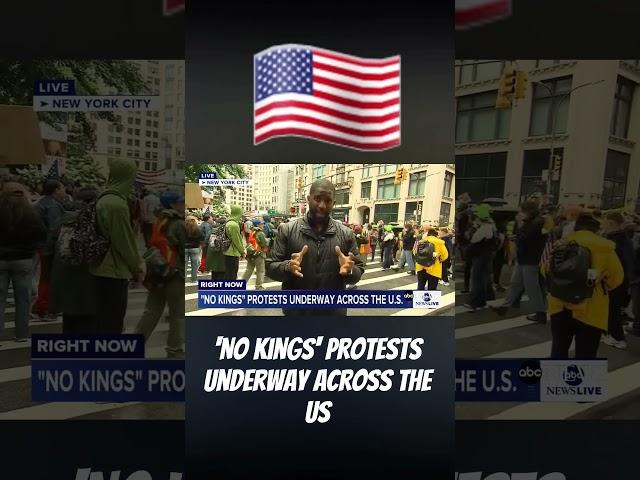 #usa 'No Kings' protests underway across the US. #news #america #protest #street #shorts
