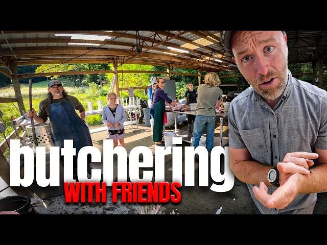 Butchering Turkeys + Chickens (with friends)