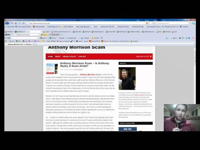 Anthony Morrison Scam