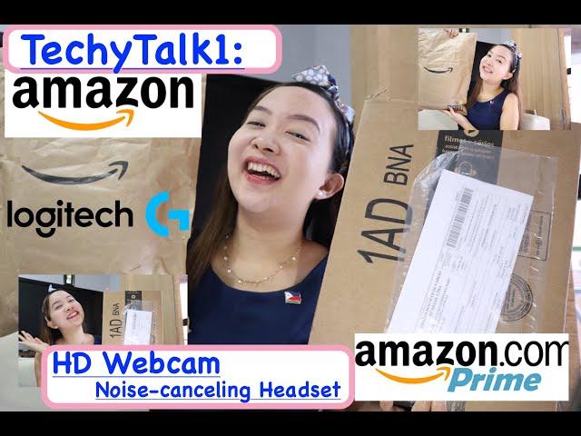 TechyTalk 1:  Unboxing AMAZON logitech C525 HD Webcam & H390 Headset