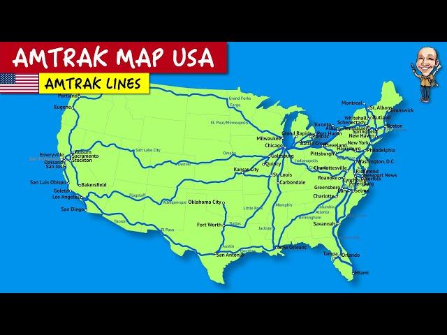 Amtrak map USA: Understand America's train routes