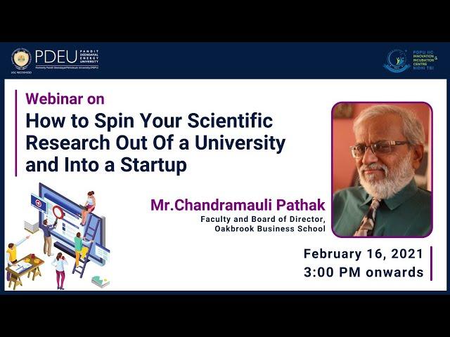 How to Spin Your Scientific Research Out of a University and Into a Startup  |  Live